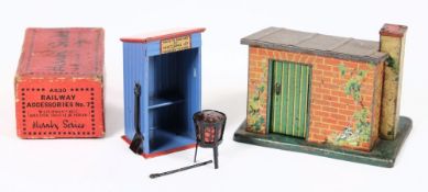Hornby, Railway Accessories No 7, Watchman's Hut, Brazier,