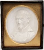 Duke of Wellington - a rectangular plaster portrait:, in glazed frame, unsigned, 22 x 26cm.