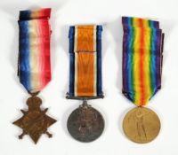 A World War One trio to 2333 Gnr. E. Burchfield. R.A.: 1914-15 Star, War and Victory Medal.
