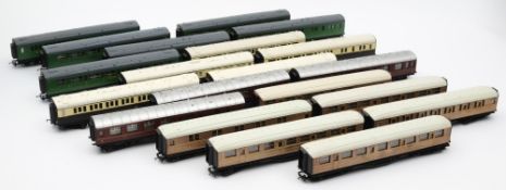 Hornby and others, a collection of twenty assorted passenger coaches:, various liveries,