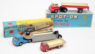 A Corgi Major 'Carrimore detachable axle machinery carrier' No 1131 together with a Spot -On ERF