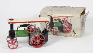 A Mamod live steam traction engine: (boxed).