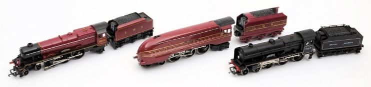 Hornby, a 4-6-0 locomotive No 45519 'Lady Godiva': with six wheel tender in BR black livery,