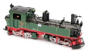 A LGB G gauge 0-4-4 locomotive, catalogue number 22841:, '132' , 'K. Sachs. Sts E.