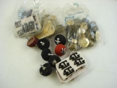 A collection of various regimental buttons and shoulder badges,:etc.