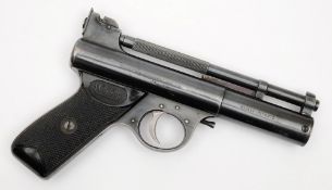 A Webley Mark I air pistol:, in .