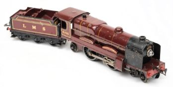 Hornby, a 4-4-2 3RE locomotive No 6100 'Royal Scot' with six wheel tender: in LMS maroon livery.