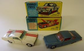 Corgi No 325 Ford Mustang Fastback 2+2: boxed, together with Corgi No 241 Ghia L.6.4, boxed.