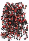 A collection of Britains Guardsmen, Highlanders and Light Infantry figures:.