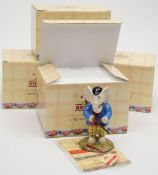 Rupert Bear- Four Royal Doulton Rupert Bear figures:, 'Edward Trunk pretending to be an Outlaw',