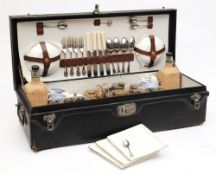 A Coracle running board picnic set:,