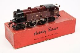 Hornby, No 2 Special clockwork 4-4-2 tank locomotive, No 2180: in LMS maroon livery, boxed.