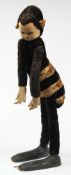 Chad Valley, a large sized Bumble Bee figure: with moulded face, inset eyes, plush covered body,