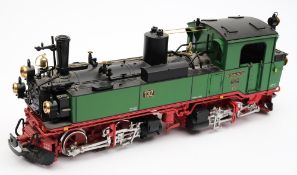 A LGB G gauge 0-4-4 locomotive, catalogue number 20841, '132' , 'K. Sachs. Sts E.