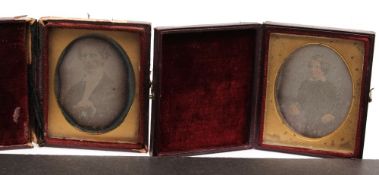 A small daguerreotype of a boy by Mayall of London,