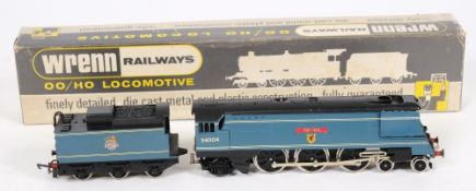 Wrenn, a 4-6-2 locomotive No.34004 'Yeovil':, with six wheel tender, in B.R. blue livery, boxed.
