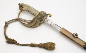 A George V Royal Naval Officer's dress sword:,