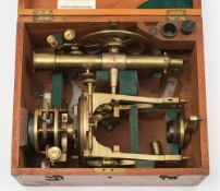 A brass theodolite by Troughton & Sims, London:,