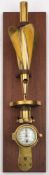 A Walker's 'Excelsior' MKII log and rotator mounted on a mahogany display base:, 52cm long.