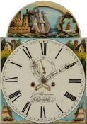 An early 19th century nautical themed longcase clock by Jonathan Benham, Cullompton:,