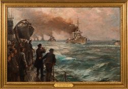 * Bernard Finegan Gribble [1873-1962]- The Surrender of The German High Seas Fleet at Scapa Flow,