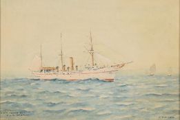 * Eric Erskine Campbell Tuffnell [1888-1978]- Fifty Years Ago HMS Cadmus:- signed and