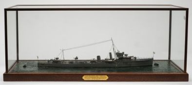 A 1/16 scale waterline model of the V Class destroyer HMS Vega by L Kirby:,