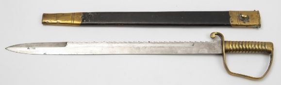 An 1856 pattern Pioneer sword by Watts, Birmingham:,