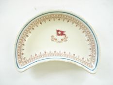 A White Star Line Lusol Ware vegetable dish:, with crest to centre, makers marks Keeling & Co Ltd,