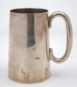 A George V silver mug, maker Walker & Hall, Sheffield,