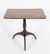 An early 19th Century mahogany rectangular occasional table:,