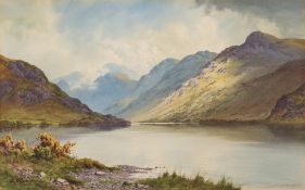 * Edward Horace Thompson [1879-1949]- Crummock Water with Rannerdale Knott, Green and Great Gables,