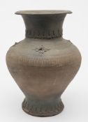 A Chinese grey pottery vase: in Han Dynasty style,