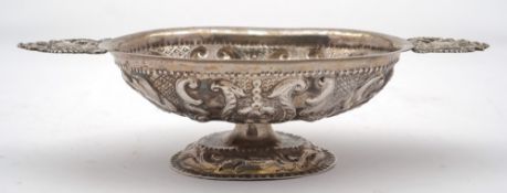 A Continental silver pedestal dish,