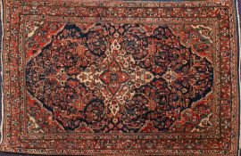 A Sarouk rug:,