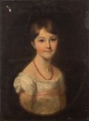 Circle of John Hoppner [1758-1810]- Portrait of a young girl:,