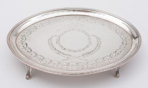A George III teapot stand, maker Peter & Ann Bateman, London,