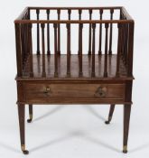 An early 19th Century mahogany canterbury:,