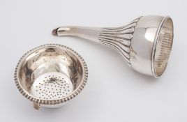 A William IV silver wine funnel, maker Edward, Edward junior, John & William Barnard, London,