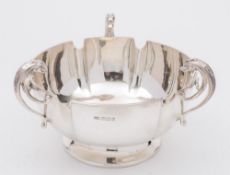 A George V silver rose bowl, maker Henry Wigfull, Sheffield, 1912: of circular outline,