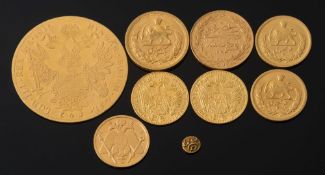 An Austrian Four Ducats dated 1915: (restrike),