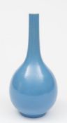 A Chinese 'claire-de-lune' glazed bottle vase: of ovoid form with slender neck,