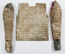 Five sections of a Chinese jade/hardstone burial suit: in Han Dynasty style,