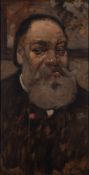 * Frank Brangwyn [1867-1956]- Head of an Old Man:- oil on board 54.5 x 28cm. * Provenance.