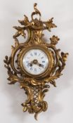A French ormolu wall clock: the eight-day duration movement striking the hours and half-hours on a