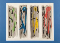 * John Piper [1903-1992]- Sketches for Chichester Tapestry:- signed John Piper bottom