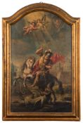 Italian School, after Guiseppe Orelli- San Giogio e il Drago:- oil on canvas 71 x 44cm.
