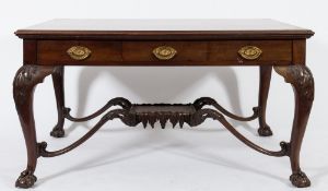 By Edwards & Roberts - A late 19th Century mahogany partners library table:, in the George II taste,