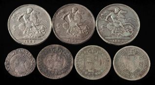 An Elizabeth Ist sixpence dated '1578':,