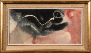 * Paul Jenkins [1923-2012]- Gun Sight, 1957:- signed bottom right further signed,